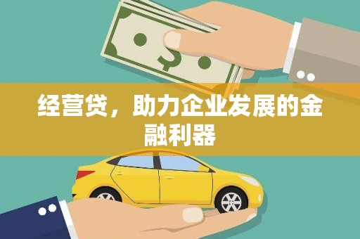 桐庐经营贷，助力企业发展的金融利器