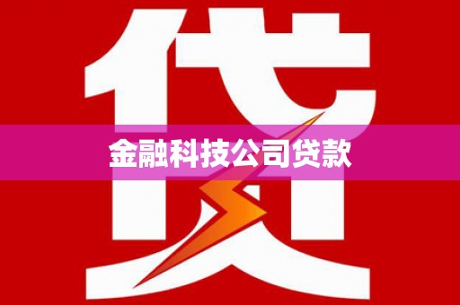 桐庐金融科技公司贷款