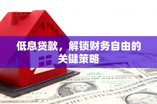 桐庐低息贷款，解锁财务自由的关键策略