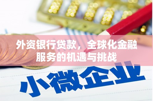 桐庐外资银行贷款，全球化金融服务的机遇与挑战