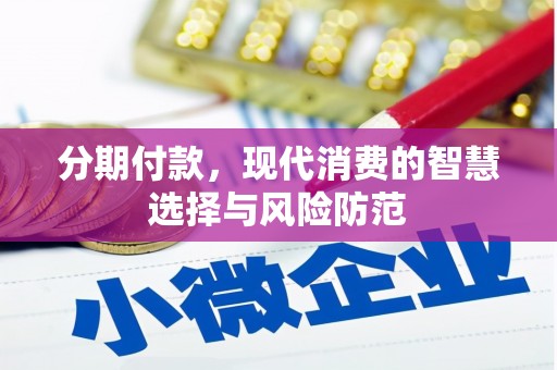 桐庐分期付款，现代消费的智慧选择与风险防范