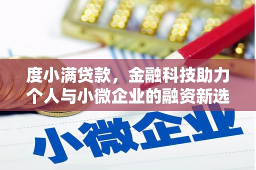 桐庐度小满贷款，金融科技助力个人与小微企业的融资新选择