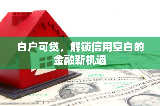 桐庐白户可贷，解锁信用空白的金融新机遇