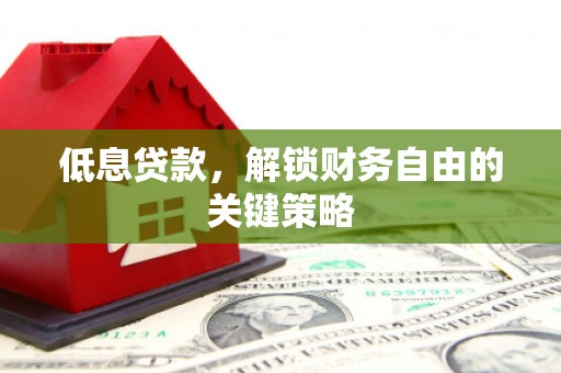 桐庐低息贷款，解锁财务自由的关键策略