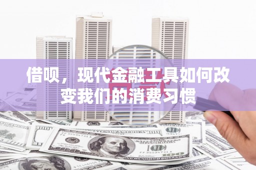 桐庐借呗，现代金融工具如何改变我们的消费习惯