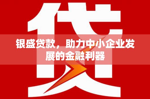 桐庐银盛贷款，助力中小企业发展的金融利器