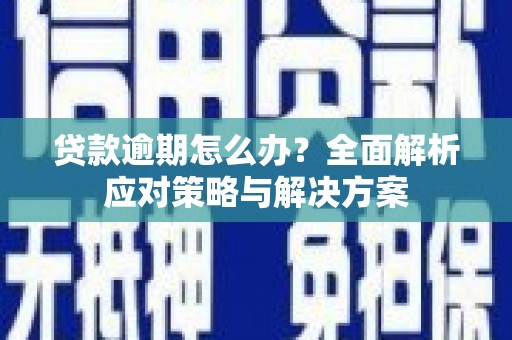 桐庐贷款逾期怎么办？全面解析应对策略与解决方案